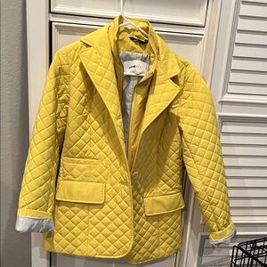 Jane Post Vibrant Yellow Quilted Blazer